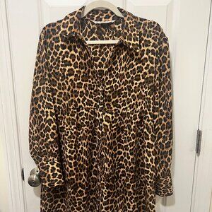 Zara Leopard-Print Shirt